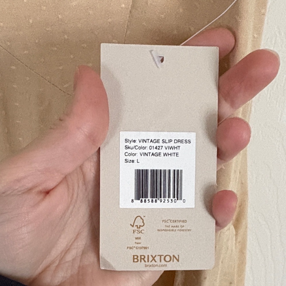 Brixton Beige Slip Midi Dress - Picture 4 of 6
